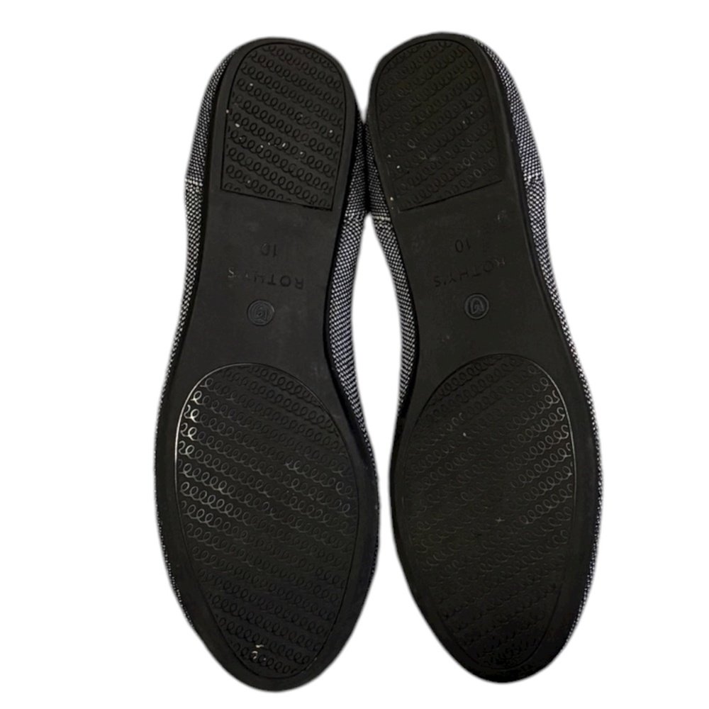 Rothy’s Black & White Herringbone Flats — Size 10 - Picture 4 of 4